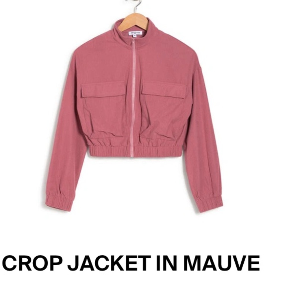 Area Stars Waffle Zip Crop Jacket